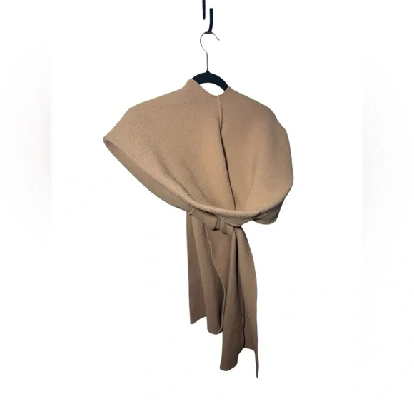 Free People All For You Hooded Wrap Scarf in Mushroom - Picture 10 of 10